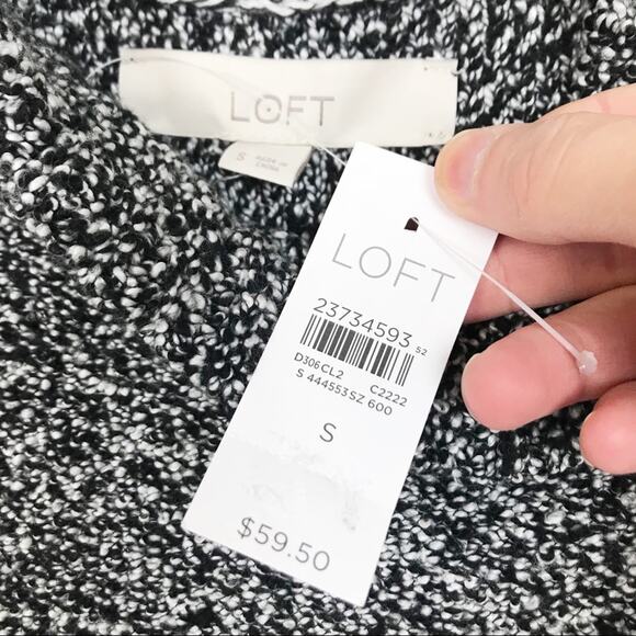 Loft Speckled Sleeveless Mock Neck Sweater Dress Sz S - Picture 4 of 8